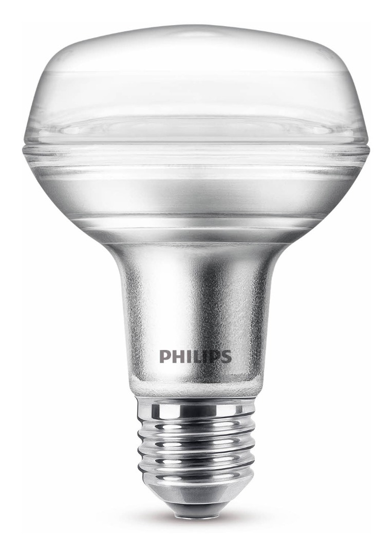 1x Philips Lamp Reflector R80 (4W (60W), E27, warm - Ledlampen - Lamp123.nl