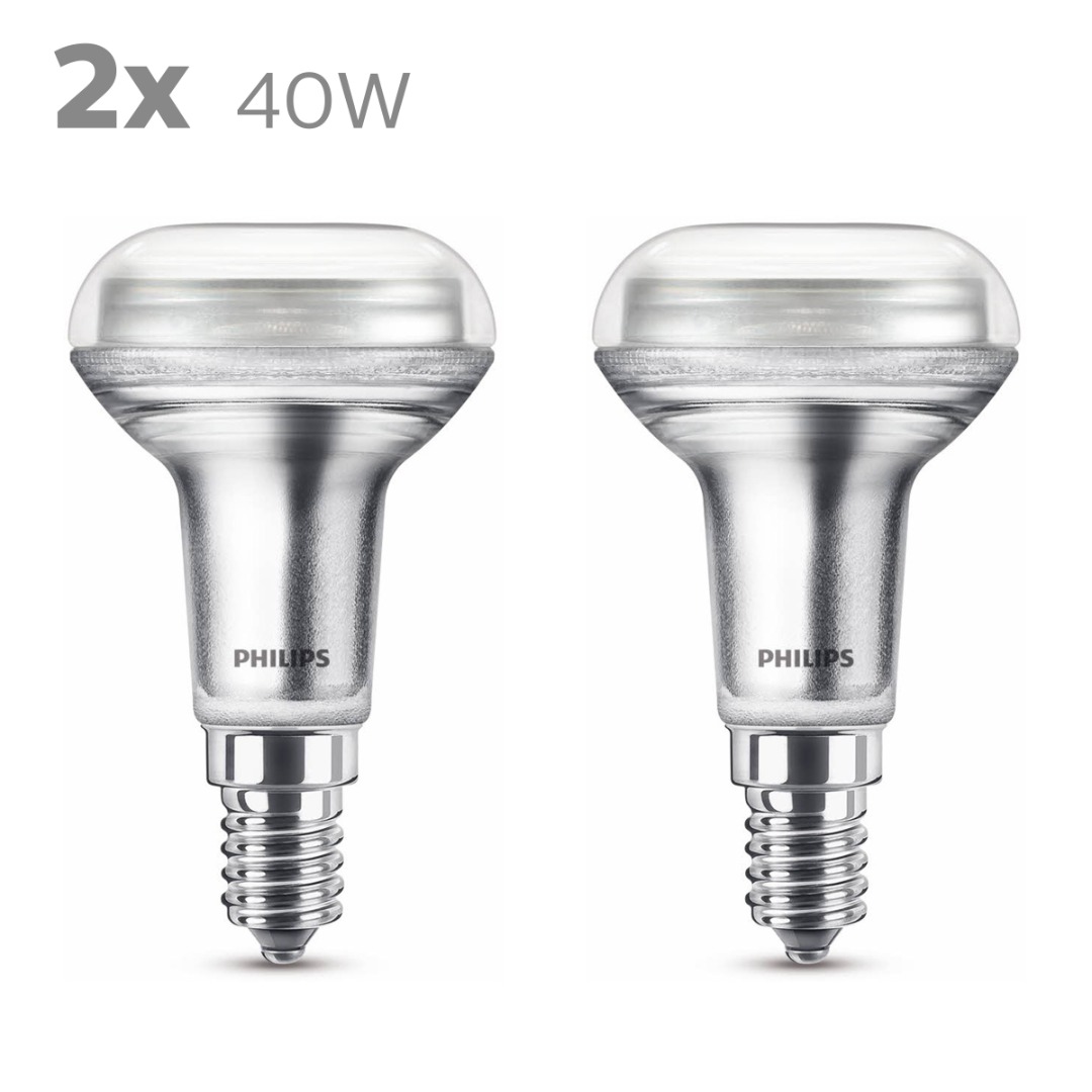 thuis Zeug Om toevlucht te zoeken Philips LED Lamp Reflector R50 (2,8W (40W), E14, warm wit, 2 stuks) -  Ledlampen - Lamp123.nl