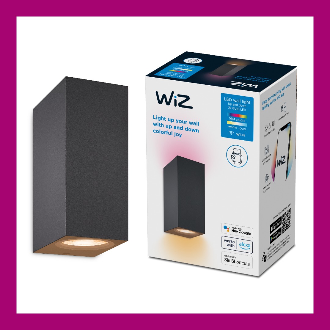 Wandlamp WiZ Up and Down Gekleurd en Wit Licht 929003210201 - WiZ | Wandstrahler