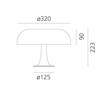 Afmetingen artemide nessino wwwlamp123nl 1