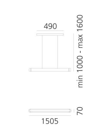 Afmetingen hanglamp artemide talo 150 cm wwwlamp123nl 1