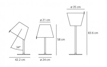 Artemide melampo tafellamp grijs wwwlamp123nl1