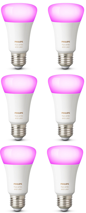 Combideal hue color e27 6pack 929001257363 wwwlamp123nl