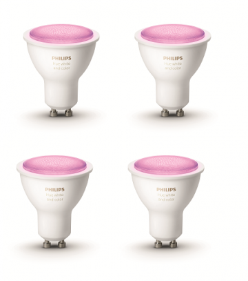 Combideal hue gu10 warmwitengekleurdlicht 4pack 929001953102 wwwlamp123nl