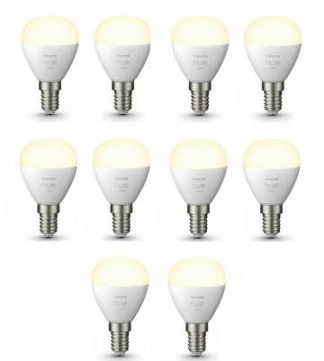 Combideal philips hue e14 kogellamp warm wit licht 10 stuks wwwlamp123nl