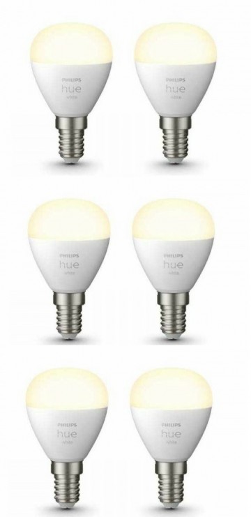Combideal philips hue e14 kogellamp warm wit licht 6 stuks wwwlamp123nl