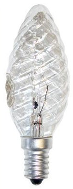 Gloeilamp kaars 40w e14 helder gedraaid wwwlamp123nl