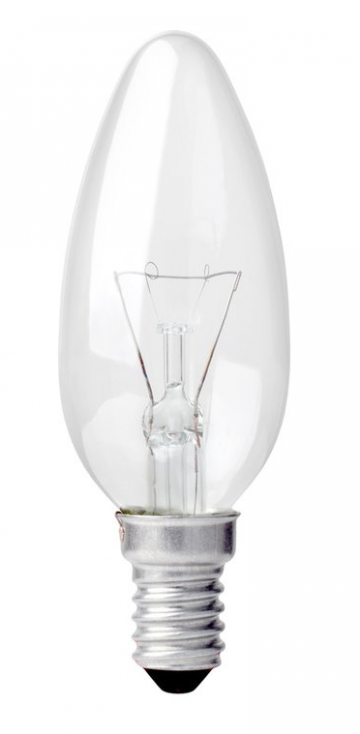 Gloeilamp kaars helder e14 wwwlamp123nl