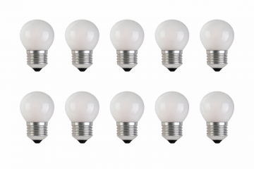 Gloeilamp kogel 10 stuks mat e27 wwwlamp123nl