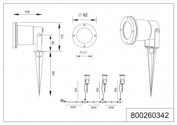 Grondspot trio ubangi set van 3 800260342 wwwlamp123nl2