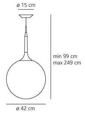 Hanglamp Artemide Castore 42 Sospensione