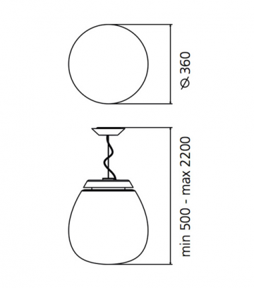 Hanglamp Artemide Empatia 36 Sospensione