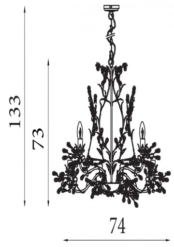 Hanglamp searchlight alamandite 2498 8cr wwwlamp123nl2