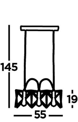 Hanglamp searchlight anthea 8413 3bk wwwlamp123nl3