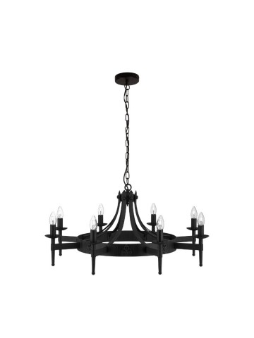 Hanglamp searchlight cartwheel 2428 8bk wwwlamp123nl