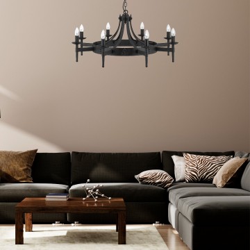 Hanglamp searchlight cartwheel 2428 8bk wwwlamp123nl4