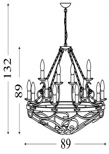 Hanglamp searchlight cartwheel 8912 12bk wwwlamp123nl3