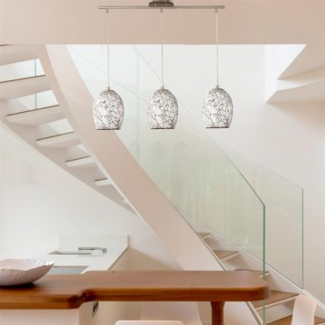 Hanglamp searchlight crackle 8069 3wh wwwlamp123nl1