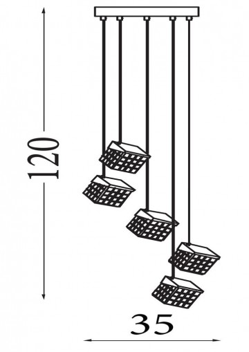 Hanglamp searchlight cuboid 33640 5sb wwwlamp123nl7
