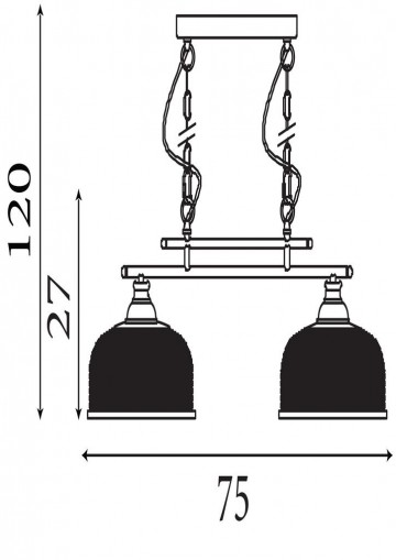 Hanglamp searchlight highworth 3592 2bk wwwlamp123nl3