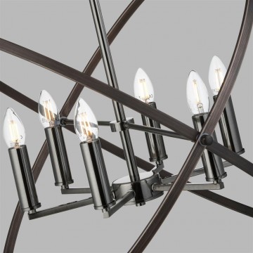 Hanglamp searchlight hoopla 8246 6pw wwwlamp123nl1