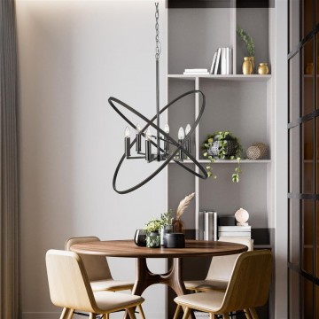 Hanglamp searchlight hoopla 8246 6pw wwwlamp123nl2