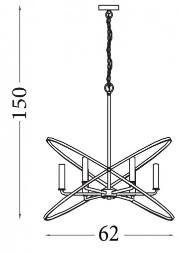 Hanglamp searchlight hoopla 8246 6pw wwwlamp123nl3