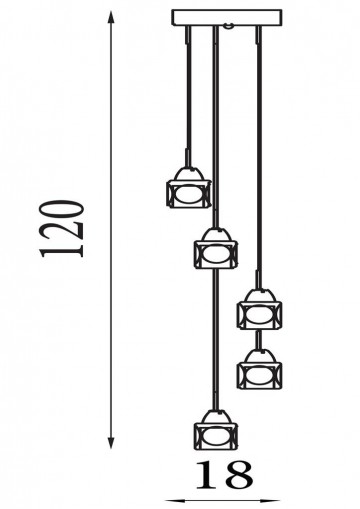 Hanglamp searchlight icecube 6775 5 led wwwlamp123nl3
