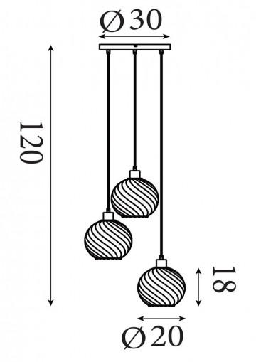 Hanglamp searchlight radiance 44520 3sm wwwlamp123nl3