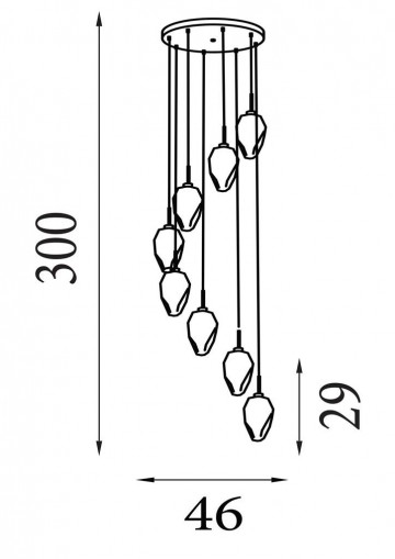 Hanglamp searchlight rocky 23146 8sb wwwlamp123nl3