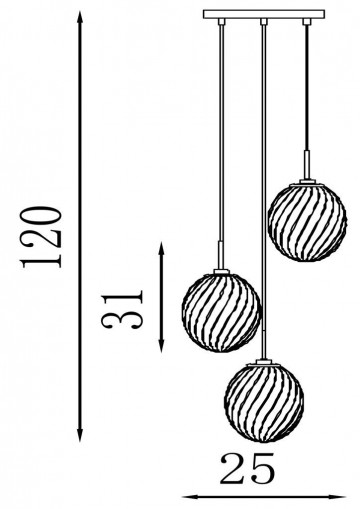 Hanglamp searchlight whirl 24142 3sb wwwlamp123nl3