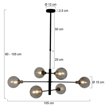 Hanglamp steinhauer constellation 2709zw wwwlamp123nl2