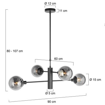 Hanglamp steinhauer constellation 3804zw wwwlamp123nl8