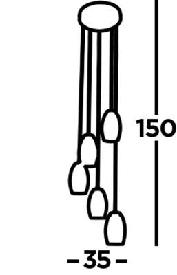Hanglamp steinhauer cyclone 97291 5cl wwwlamp123nl5
