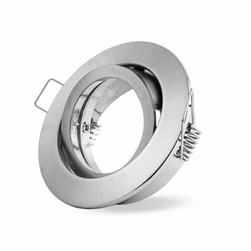 Inbouwspot geborsteld ijzer rond bajonetring wwwlamp123nl