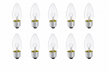 Kaars gloeilamp 10 pack helder e27 wwwlamp123nl