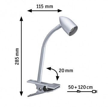Klemlamp paulmann gesa 95425 wwwlamp123nl1
