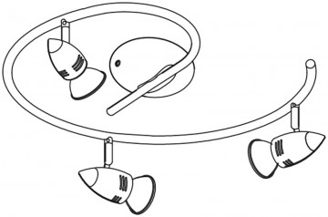 Opbouwspot Eglo Spots Magnum-Led 92643