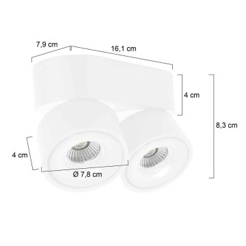Opbouwspot steinhauer fez 2674w wwwlamp123nl8