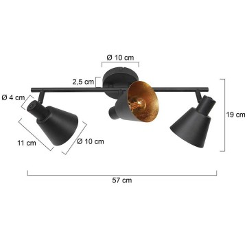 Opbouwspot steinhauer oeroe 4115zw wwwlamp123nl8