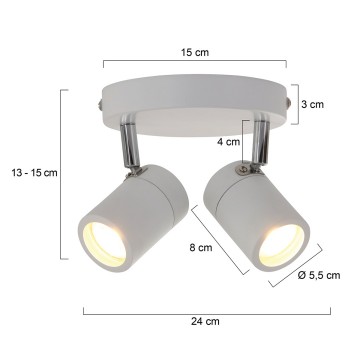 Opbouwspot steinhauer upround 2487w wwwlamp123nl2