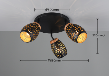 Opbouwspot trio bidar r61573380 wwwlamp123nl 1