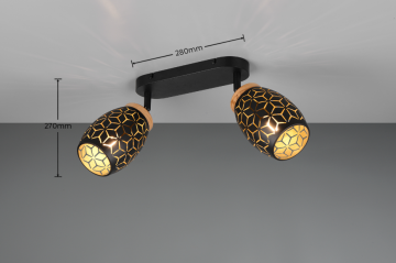 Opbouwspot trio bidar r81572080 wwwlamp123nl