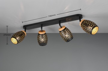 Opbouwspot trio bidar r81574080 wwwlamp123nl 2