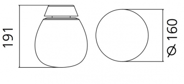 Plafond-/wandlamp Artemide Empatia 16 Parete/Soffitto