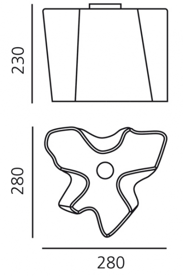 Plafondlamp Artemide Logico Soffitto Mini Singola