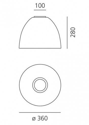 Plafondlamp Artemide Nur Mini Soffitto LED