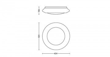 Plafondlamp Philips myLiving Cinnabar 333653116
