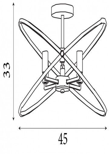 Plafondlamp searchlight hoopla 8344 4pw wwwlamp123nl2