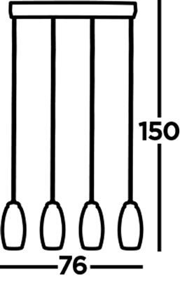 Searchlight hanglamp cyclone 97292 4sm lamp123nl4